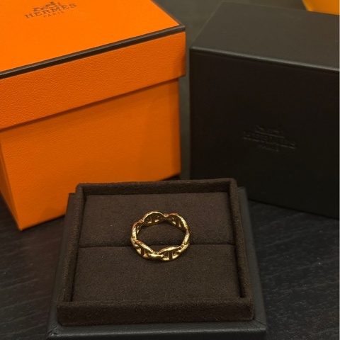 Hermes Chaîne d'ancre Enchaînée 豬鼻排戒（小款）
