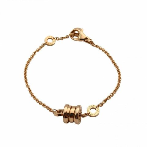 BVLGARI B.ZERO1小彈簧手鏈18K玫瑰金S-M碼