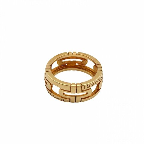 BVLGARI PARENTESI迴紋針18K金戒指18K玫瑰金50