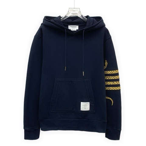 THOM BROWNE 蓝色连帽卫衣 M码 99新