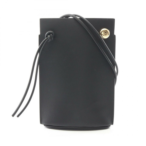 LOEWE Pebble Dice Pocket 單肩包 CPBPR12X021100 黑色皮革 全新 女士 GHW