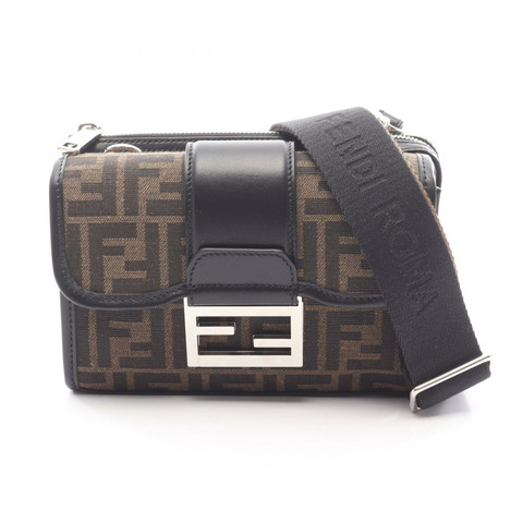 FENDI 雙頭法棍單肩斜背包 7VA649ALWKF0L3T 帆布皮革