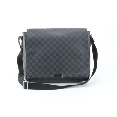 路易威登 Damier Graphite District GM N41271 男士真皮單肩包