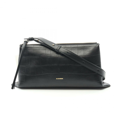 JIL SANDER EMPIRE 小號單肩斜背包，黑色真皮，全新女士款