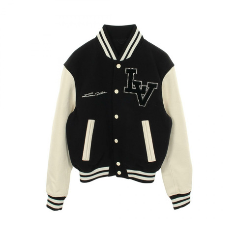 路易威登 Pharrell Varsity 夾克 Blouson #48 羊毛皮革 Cupro 棉