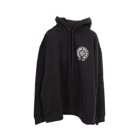 CHROME HEARTS 馬蹄鐵拉斯維加斯獨家黑色棉質連帽衫，男款，二手。