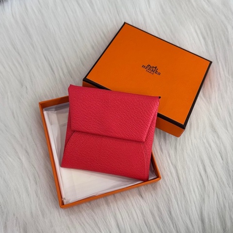 HERMES Y刻 橘拚咖色山羊皮BASTIA