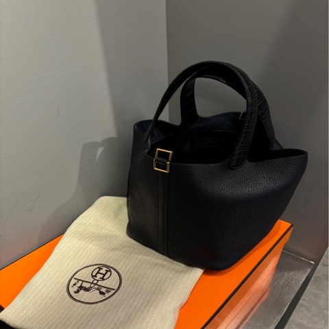 Hermes Touch Picotin Lock 22 短吻鱷魚提把 ｜Classic Trend CT精品｜台北東區實體
