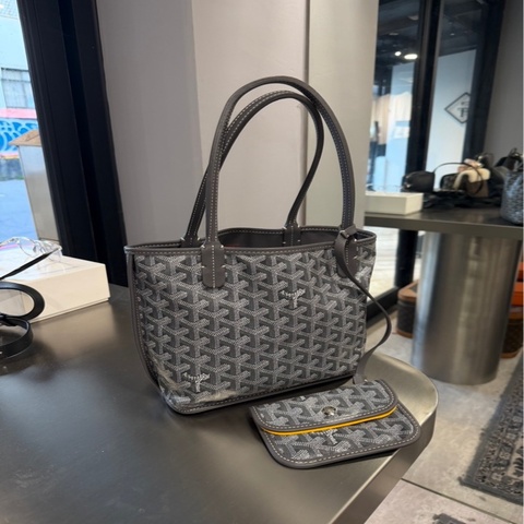 Goyard Anjou Mini Tote 雙面灰色托特包｜Classic Trend CT精品｜台北東區實體