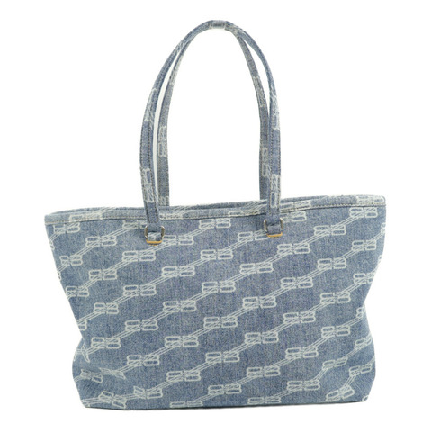 BALENCIAGA 牛仔布BB Signature Shopper手挽袋