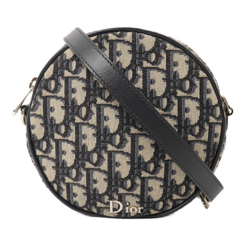 Dior 帆布/牛皮皮革Baby Ball Oblique肩背袋