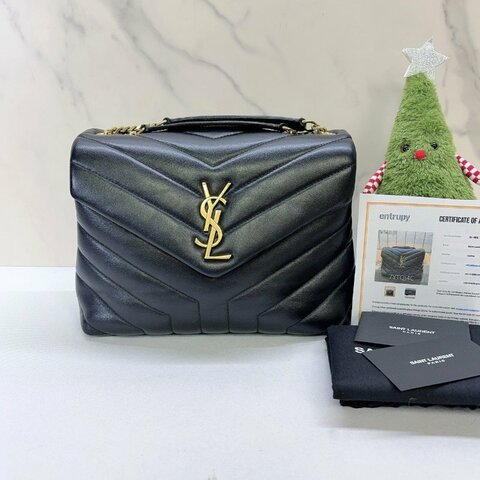 YSL Loulou Y字絎縫鏈帶翻蓋肩背包