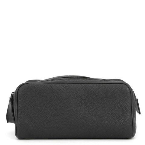路易威登 手拿包 Monogram Taurillon Dopp Kit M59478 手提包袋黑色 男士 LOUIS VUITTON 路易威登