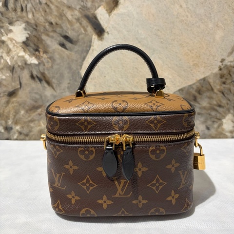 Louis Vuitton雙色原花VANITY CASE側背包