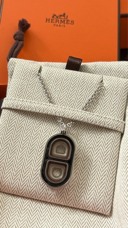 Hermes 新款男裝豬鼻項鏈necklace