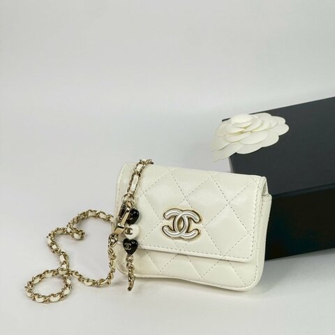 CHANEL 鍊條腰包 芯片款