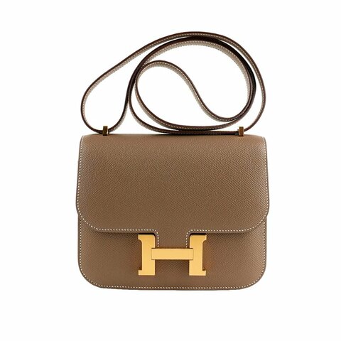 HERMÈS 愛馬仕 Constance 19 大象灰金釦 Epsom 牛皮｜康康包 肩背包 斜背包 H 包｜U刻2022年 經典款 收藏款｜KÉSH 凱仕精品