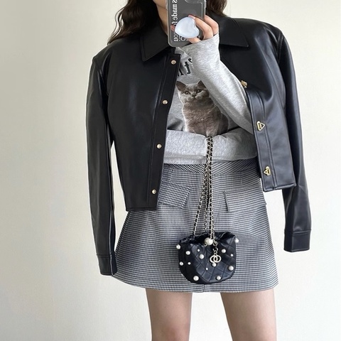 【威選精品】🖤 CHANEL 珍珠 Mini 抽繩包 羊皮肩背／斜背包