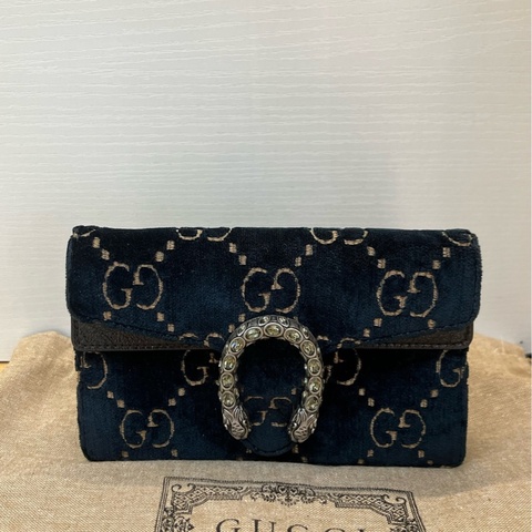 古馳/Gucci 酒神mini 絲絨 98新 原始品相