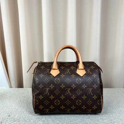LV路易威登speedy25枕頭包手提款 經典老花