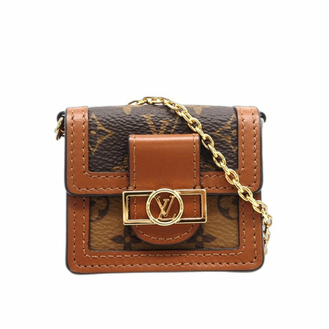 路易威登 Monogram Micro Dauphine M80250 女士單肩包，棕色/米色皮革