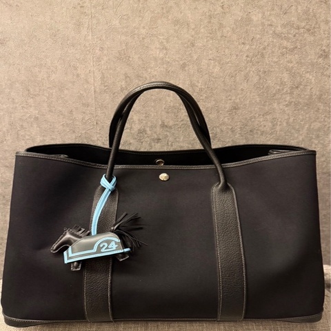 Hermès Garden Party 45｜I刻印｜經典黑色｜大容量托特包 🖤