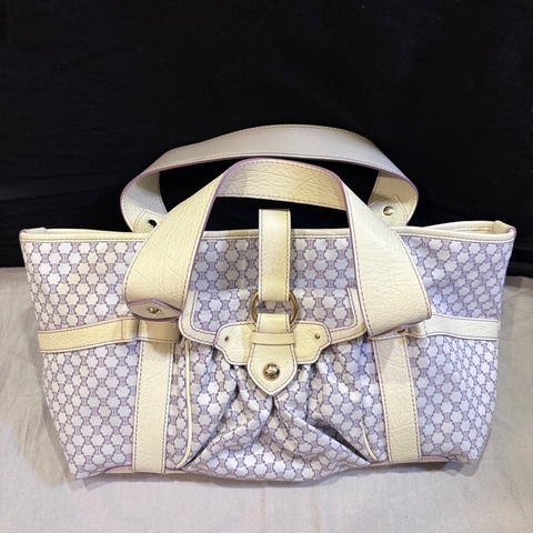 Vintage Celine 老花手提包紫色