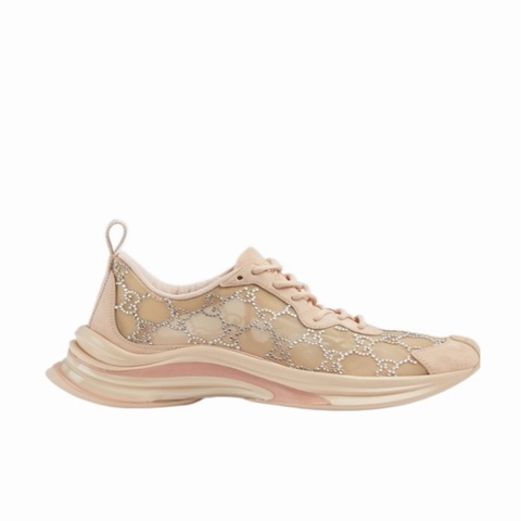 Gucci 女士 RUN 系帶休閒運動鞋35.5