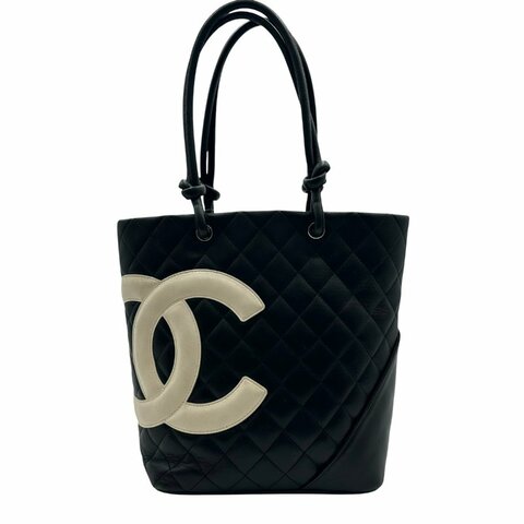 【美收精品】CHANEL 黑色菱格紋手提包 C-675【隔月月中將轉賣至日本 上架期限30天】