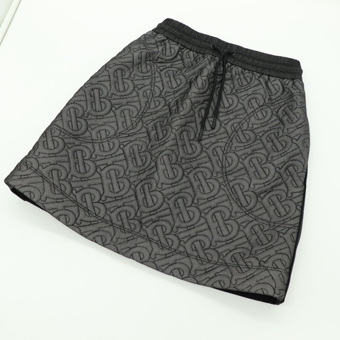 Burberry 黑色 TB Logo 休閒 短裙