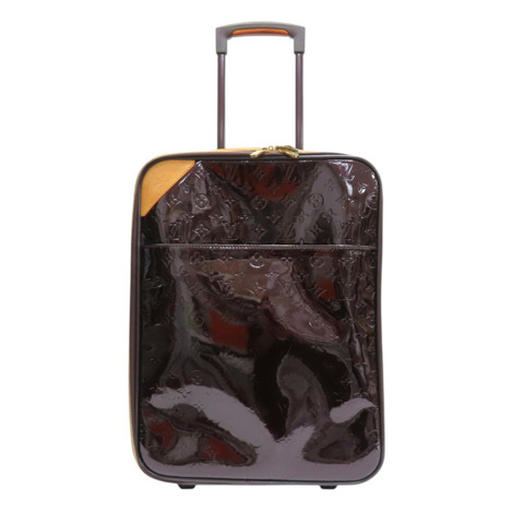 紫色 原花壓紋 漆皮 Vernis Pegase 45 行李箱 無鑰匙【LOUIS VUITTON LV 路易威登】 M91277