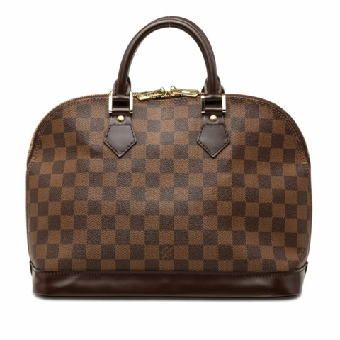 路易威登 Damier Alma 手提包 N51131 棕色皮革 女士 LOUIS VUITTON