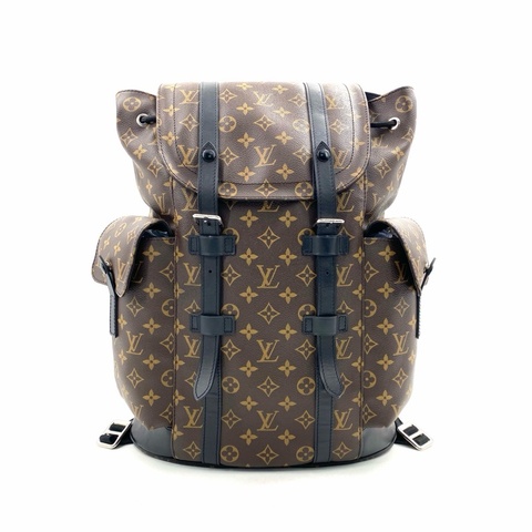Louis Vuitton 路易威登棕老花克里斯托弗雙肩包 尺寸38/44 芯片款。
