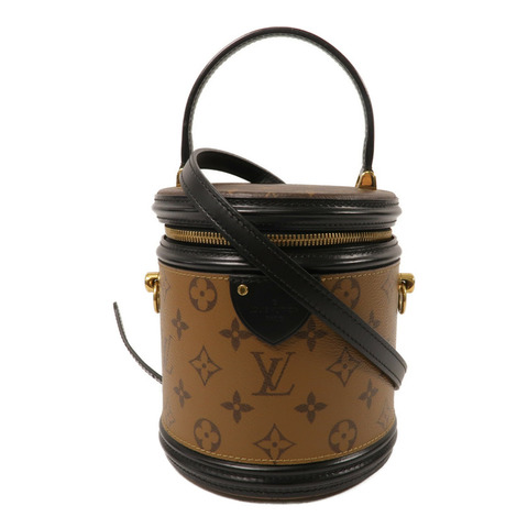LOUIS VUITTON Monogram Reverse Cannes金扣手挽肩背兩用袋