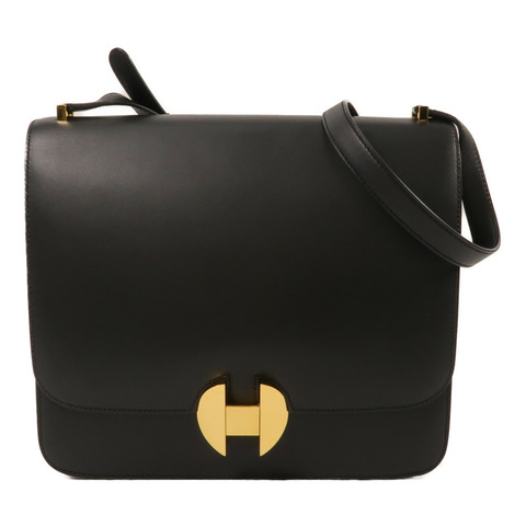 HERMES Sombrero皮革2002-26肩背袋Noir