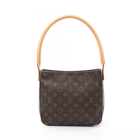 路易威登 Looping MM 單肩手提包 M51146 Monogram 帆布皮革二手 LV