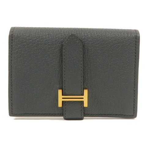 HERMES Chevre皮革Bearn Mini Wallet卡片套