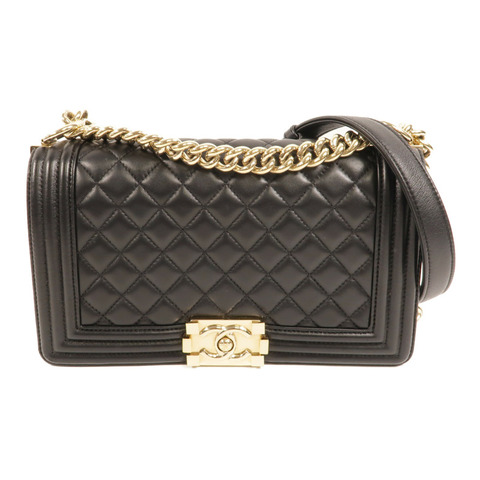 CHANEL 羊皮皮革Boy 25肩背袋