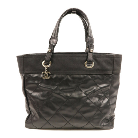 CHANEL 塗層帆布Paris Biarritz Tote手挽袋