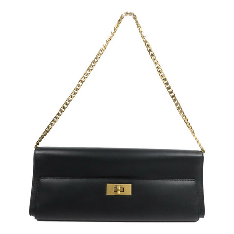 BALENCIAGA 牛皮皮革Bel Air Small Clutch On Strap鏈帶肩背袋