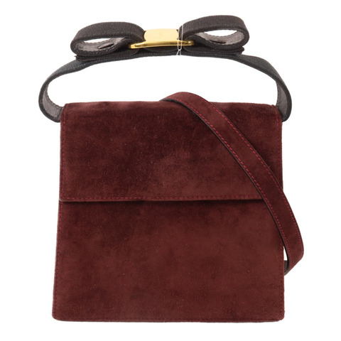 Salvatore Ferragamo 麂皮皮革Shoulder Bag手挽肩背兩用袋