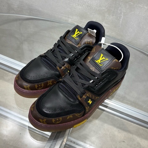 路易威登/Louis Vuitton LV Trainer 黑紫金 尺碼/UK8.5 42.5