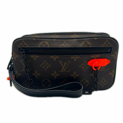 路易威登 Monogram Solar Ray Pochette Volga M44458 手拿包 棕色 米色皮革 男士