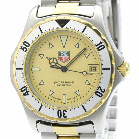 TAG HEUER 2000 專業鍍金精鋼石英男錶 974.006R
