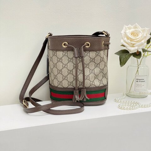 GUCCI OPHIDIA GG 迷你水桶