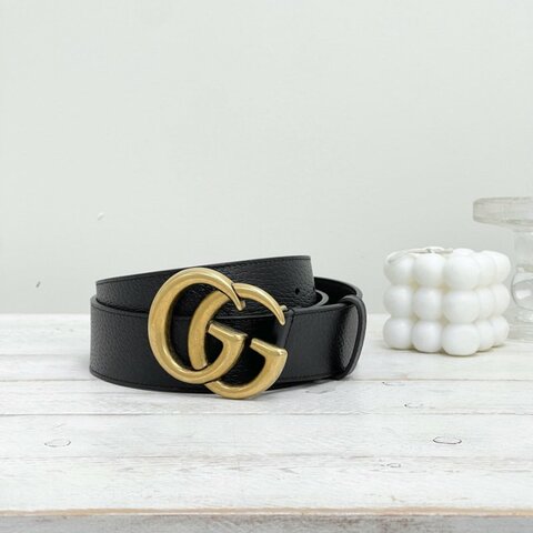 GUCCI 復古雙G皮帶 40MM