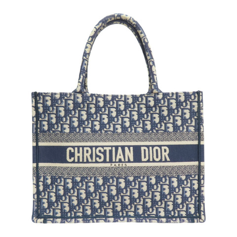 藍色 緹花帆布 Book M手提包【DIOR 迪奧】 M1296ZRIW