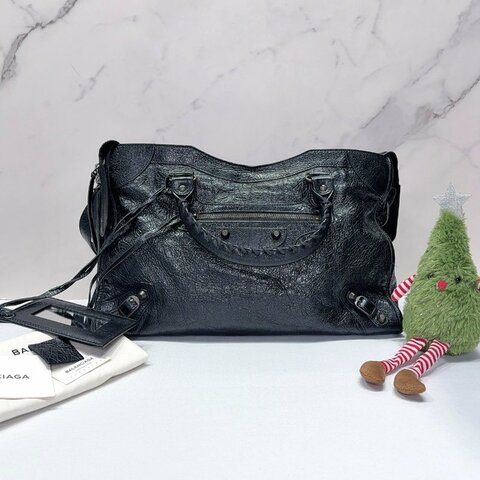 BALENCIAGA Classic City羊皮機車包