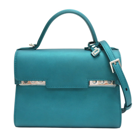 孔雀綠 牛皮 Tempete Mini 兩用包【DELVAUX 德爾沃】 AAO435AAX044ZPA
