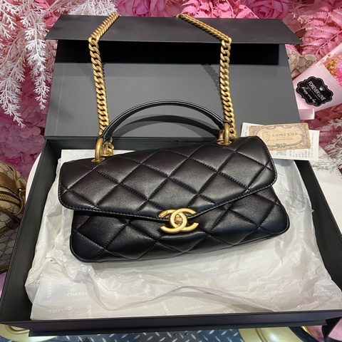 Chanel 黑金羊手提斜背包